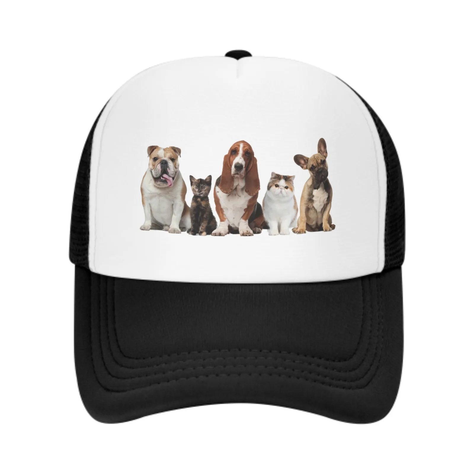 

Dog Cat Baseball Caps Adjustable Sun Hat for Men Women Casual Animal Trucker Caps for Fishing Outdoor Activities