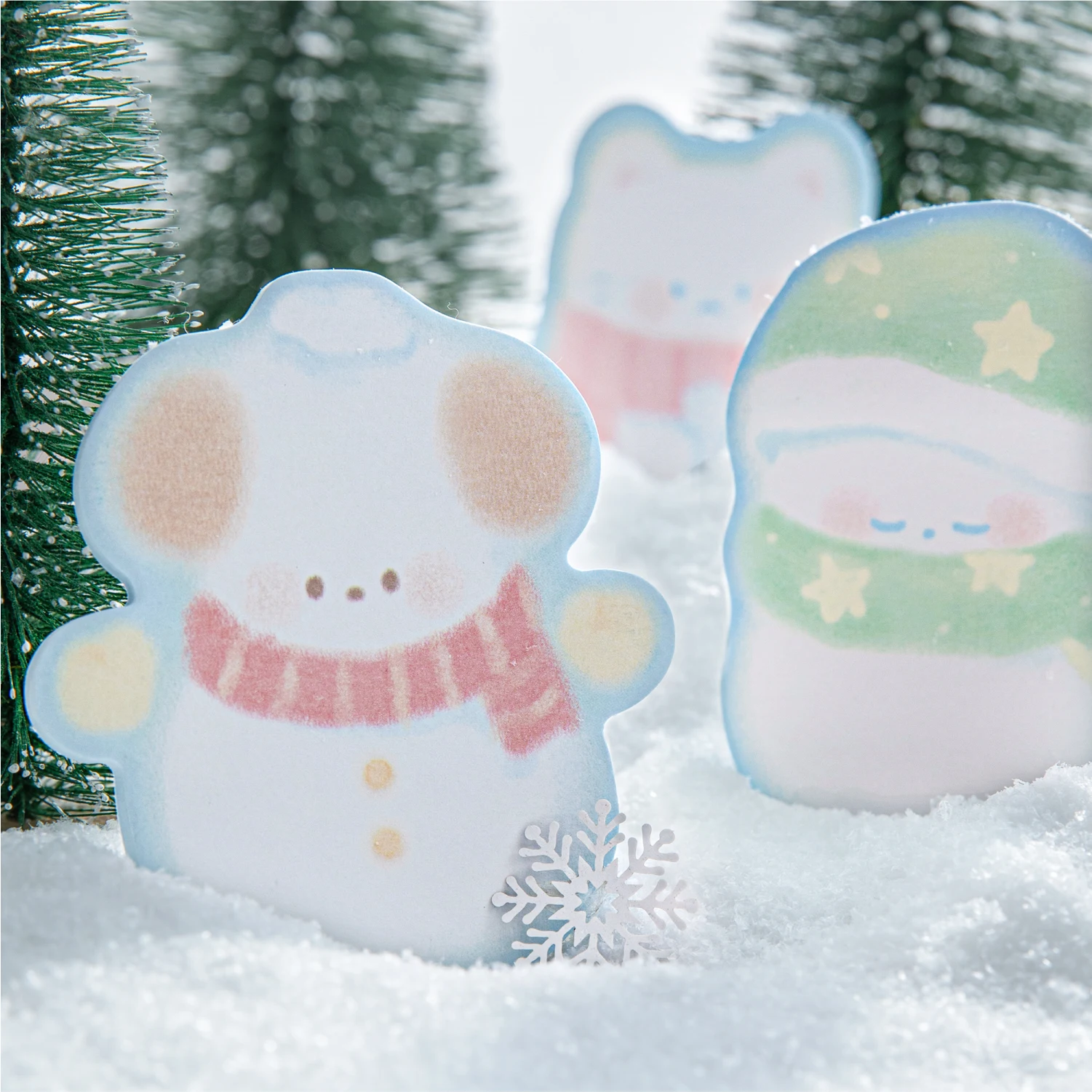 90pcs Warm and cozy Little Happiness series student office three in one Korean cute and fun combination sticky notes