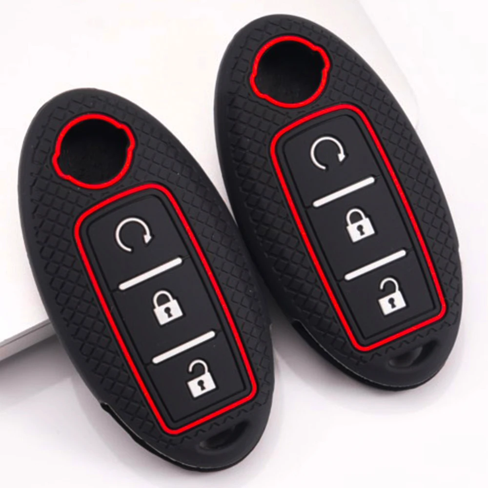 Silicone Key Cover For Nissan Qashqai X Trail T32 T31 Juke J10 J11 Kicks Tiida Micra Altima Pathfinder Note Murano Maxima