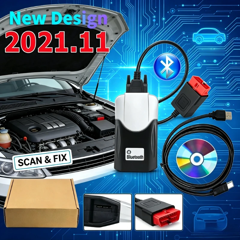 

2026 NEW Vd CDD Bluetooth Scanner 2021.11 Keygen 2020.23 for TNESF DELPHIS ORPDC OBD2 Car Truck Diagnostic Tools