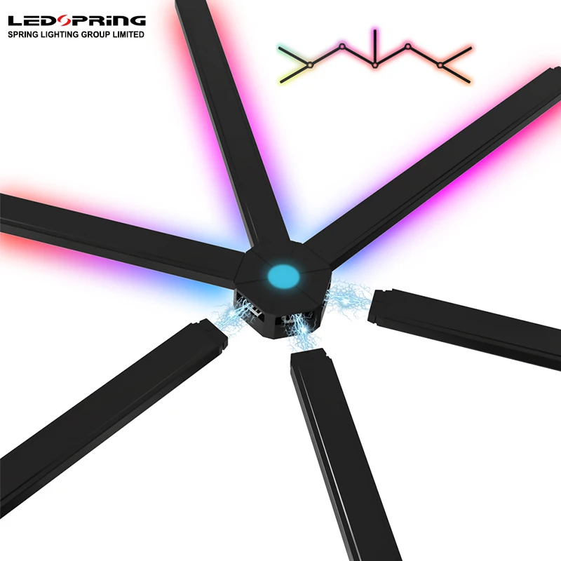 RGB DIY Splicing LED Ambient Lights Smart Home Wall Lamp USB Powered Black/White Gaming Room Bedroom Music Sync WiFi App Control