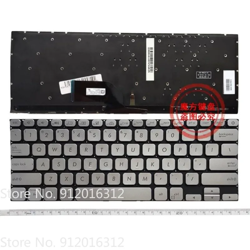 New US Keyboard for ASUS 13 Adol13u Adol13f X330UA S13 S330 Laptop Keyboard With backlight