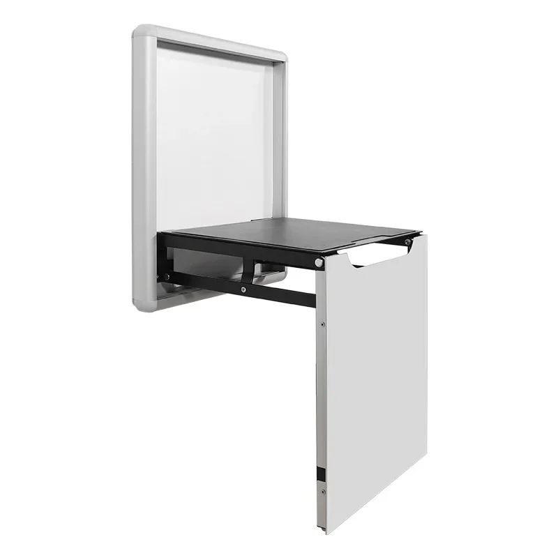 Hidden folding shoe changing stool, multi-functional household wall-mounted ultra-thin entrance shoe cabinet invisible