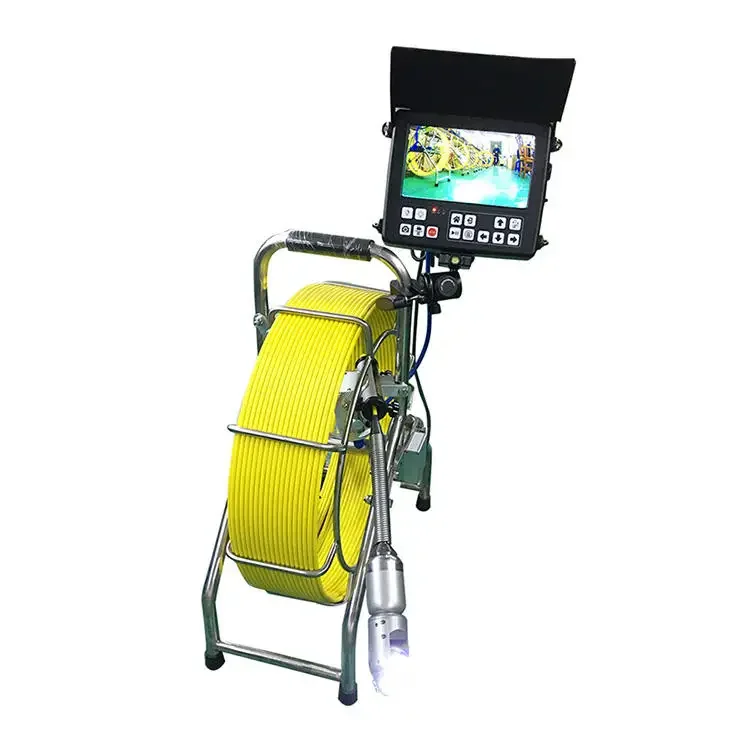 Monitoring Glass Fiber Cable Pipeline Sewer Drainage Pipeline Inspection Camera System