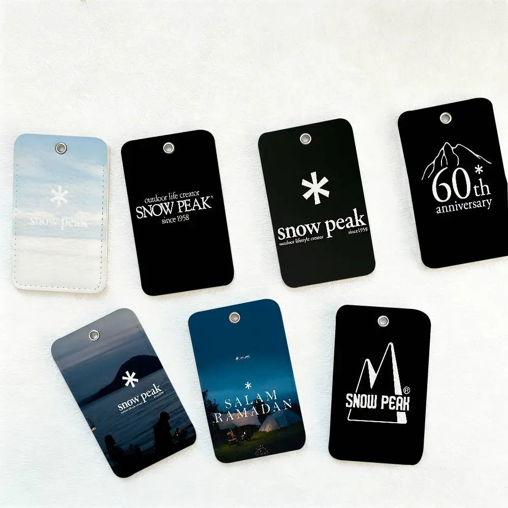 S-Snows COOL Peak Style PU Access Card Holder with Keychain - Executive Protection for Bank card,Subway, Bus Card case