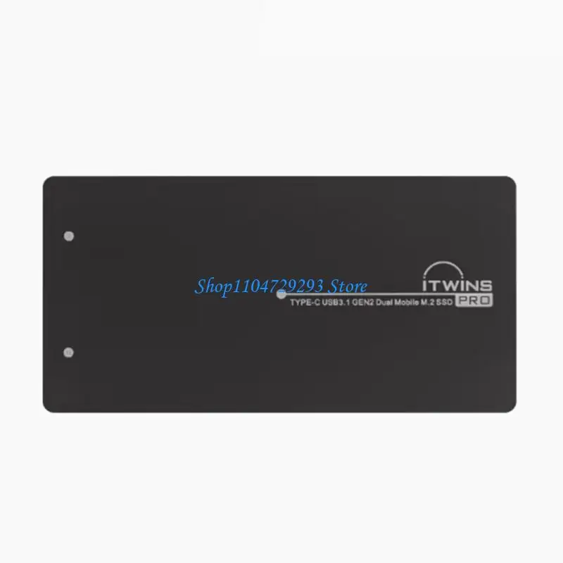 Y2GD M.2 SSD Enclosure Box Two Slot Design USB3.1 Gen2 Aluminum Enclosure Excellent Heat Dissipation Highly Performances