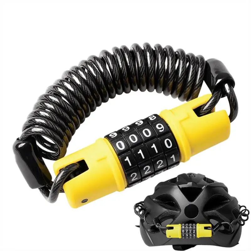 

Bicycles Lock Portable Luggage Lock With Code Powersports Helmet Hardware Luggage Accessories For Travel Cycling Outdoor Sports