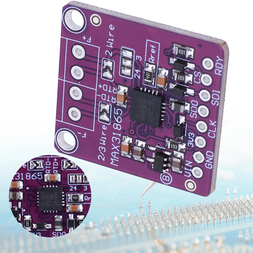 MAX31865 PT100/PT1000 RTD płyta konwertera cyfrowego 3.3/5 V moduł czujnika temperatury czujnik moduł wzmacniacza konwertera czujnika