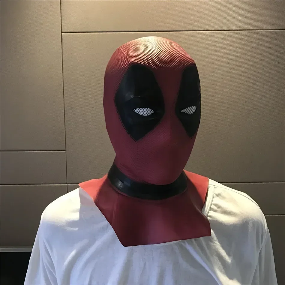 Latex Full Head Helmet Wade Winston Wilson Party Costume Masks Movie Cosplay Mask