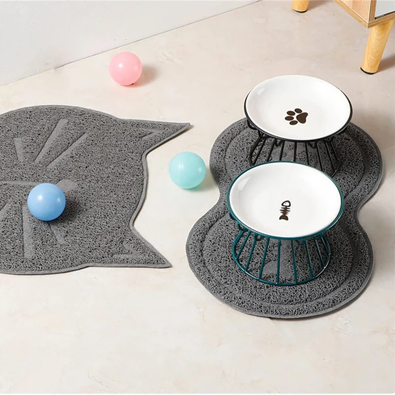 Pet Ceramic Bowl Nordic Cat Ceramic Cat Food Rack Canned High Foot Snack Plate Anti-Cervical Reinforcement Dog Bowl For Pets