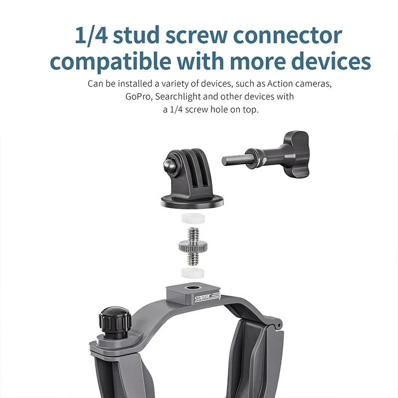 For DJI AIR 3 Drone Top Mount Bracket Multifonctionnel Expansion Holder Sports Cmera Fill-light Adapter Fixed Holder Accessories