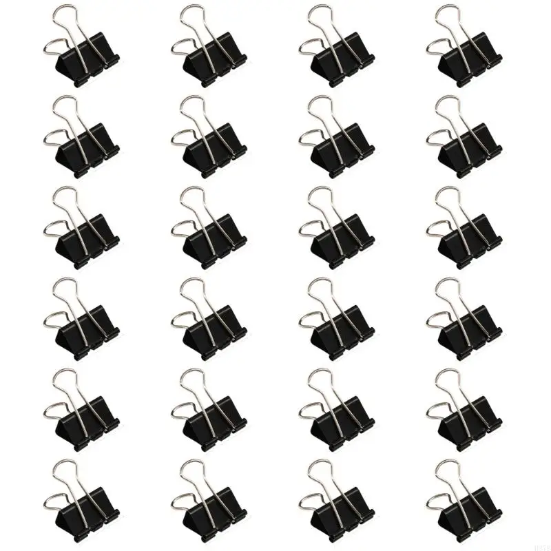 H37b 24pcs من الفولاذ المقاوم للصدأ من الفولاذ المقاوم للصدأ مقطع مكافئ مقطع الورق المعدني للمكتب