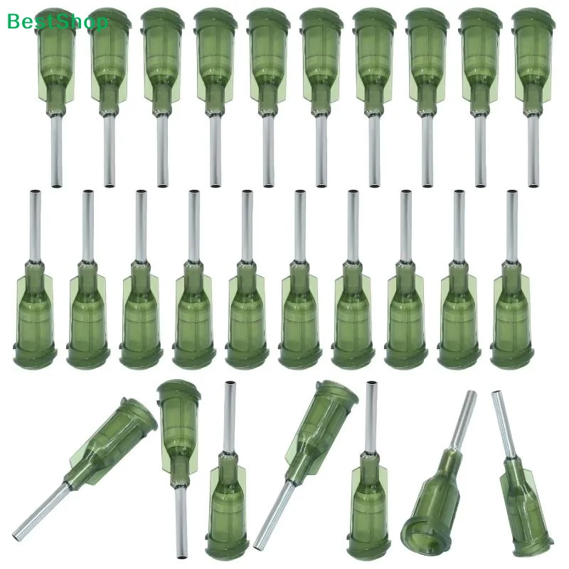 30/100Pcs Industrial Blunt Tip Dispensing Needles With Luer Lock 14 Ga 1/2 Inch Screw Interface For Industrial Use