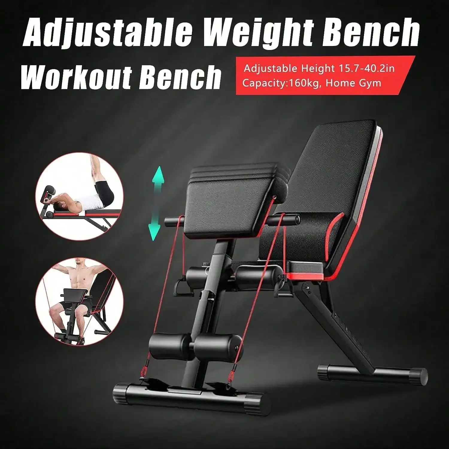 

Foldable Dumbbell Bench Weight Training Adjustable Incline Decline Fitness Bench