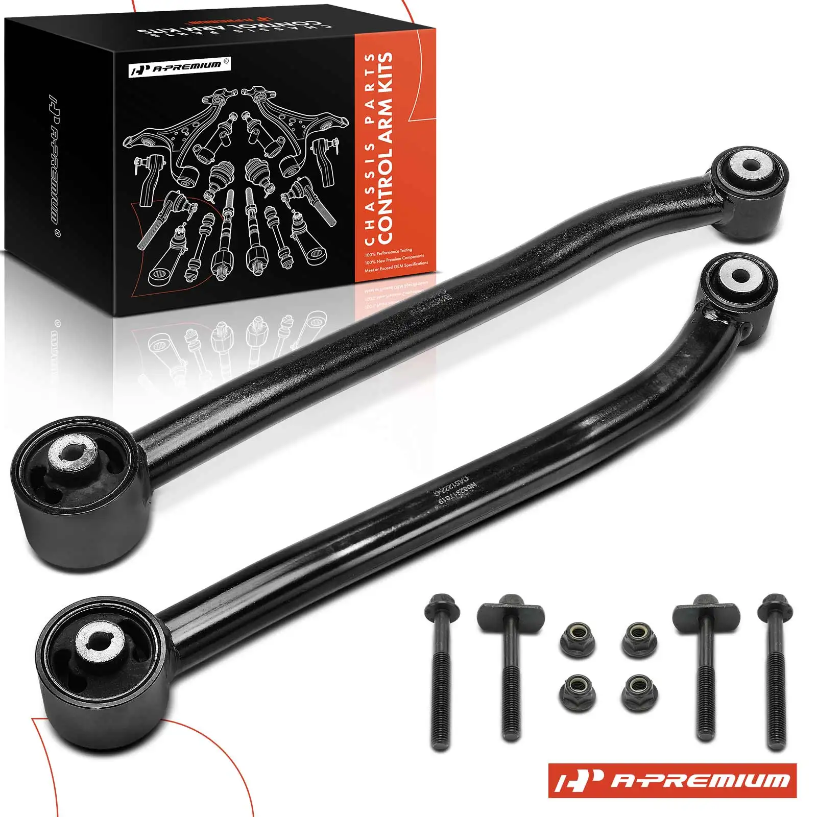 A-Premium 2x Rear Left & Right Side Trailing Arm for Jeep Compass 2017-2023 Renegade 2015-2023 Fiat 500X 2016-2023 Dodge Hornet
