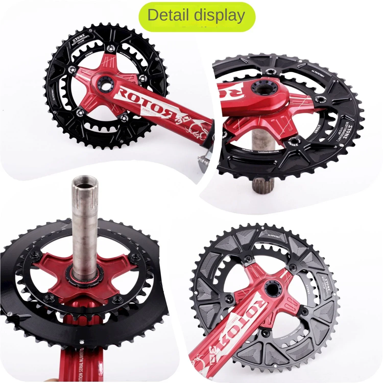 Stone Bike Round Double Chainring 2x 52 36T 53 39T 54 40T 50 34T  4632Tfor Shinmano road bike 12speed  110 BCD 5 Bolts