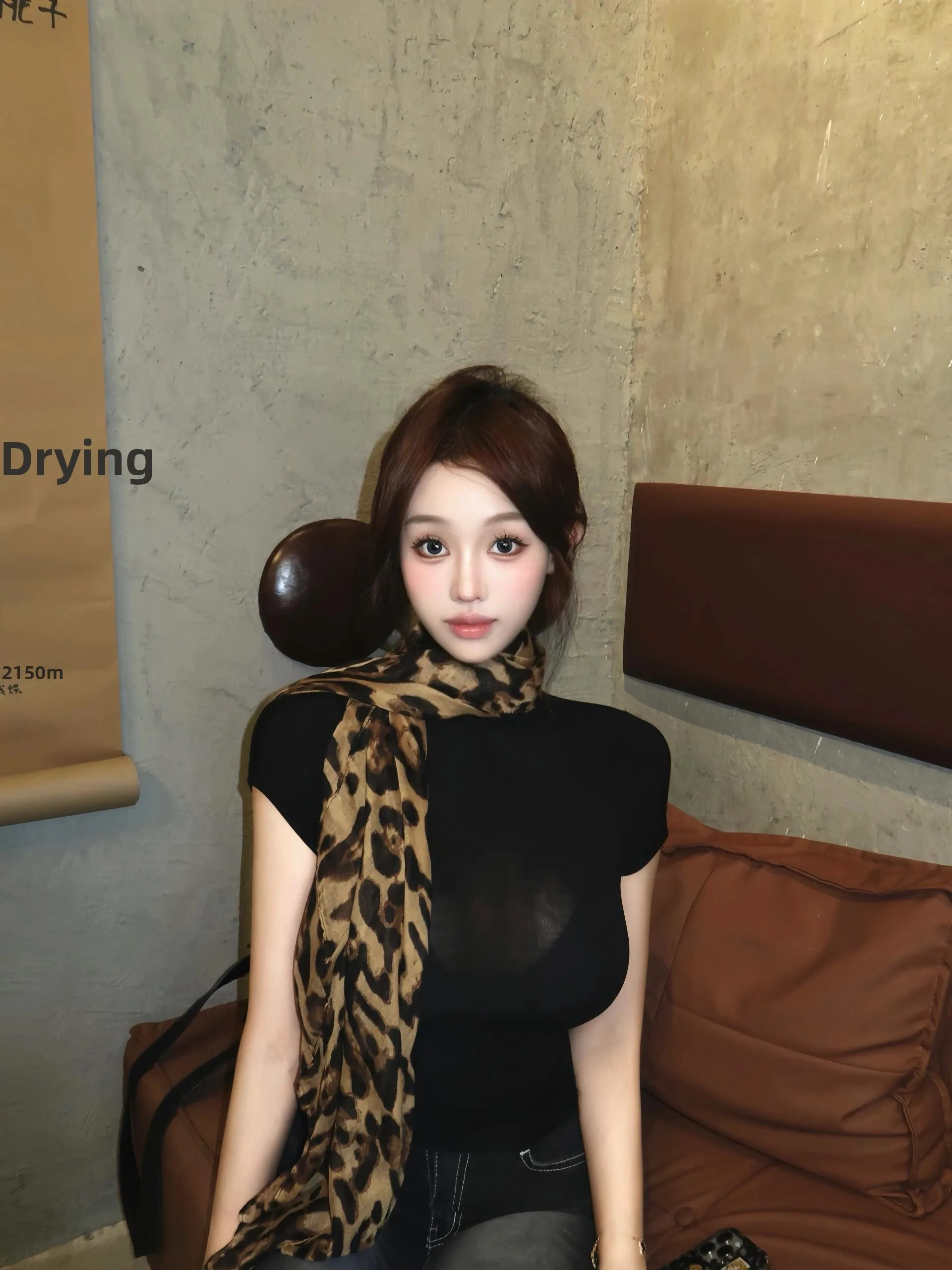 

High Waist Slimming Denim Jeans Women's plus Size Elastic Slim Fit Body a High Hip Ratio Bla ey Nine Point Pencil P...