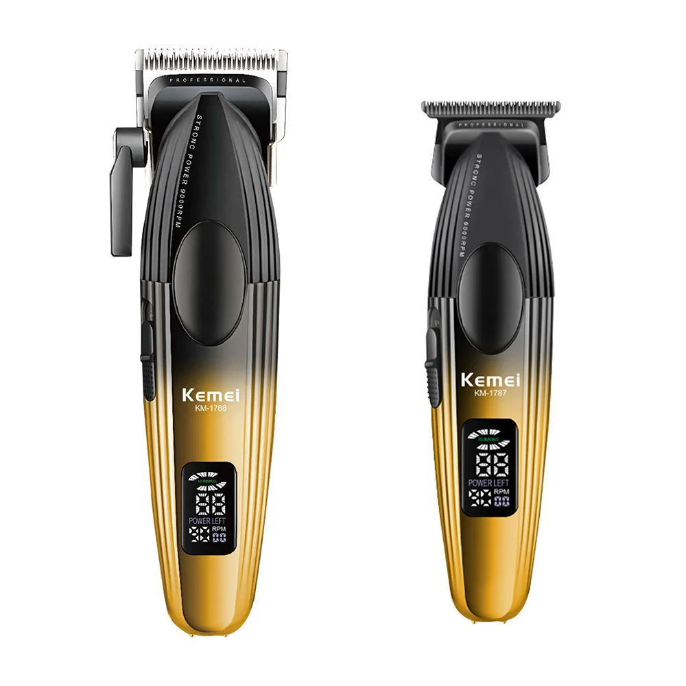 Kemei Men's Clipper Set 1788 Clippers And Trimmers set Kemei 1787 Hair Cutting Machine For Man Full Set