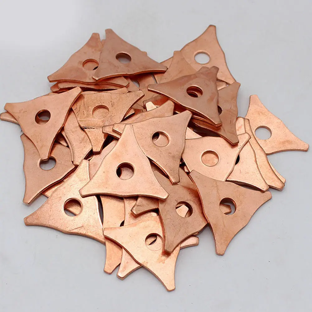 

50Pcs Aluminum Triangle Plates Welding Nail Sheet Metal Parts Metal Repair Machine Components for Auto Maintenance Reliable