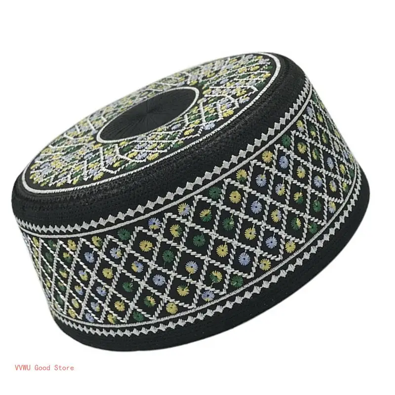 Comfortable Namaz Muslims Men Prayer Hat Traditional Islamic Headwear