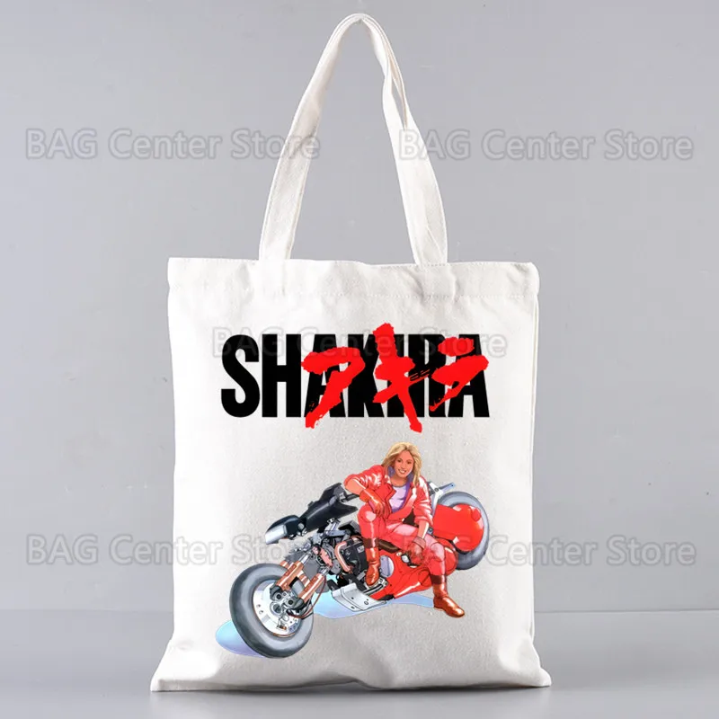 Shakira Handbags Hot Selling Fashion Handbag Canvas Bag Tote Ladies Casual Shoulder Bag Reusable Shopping Bags