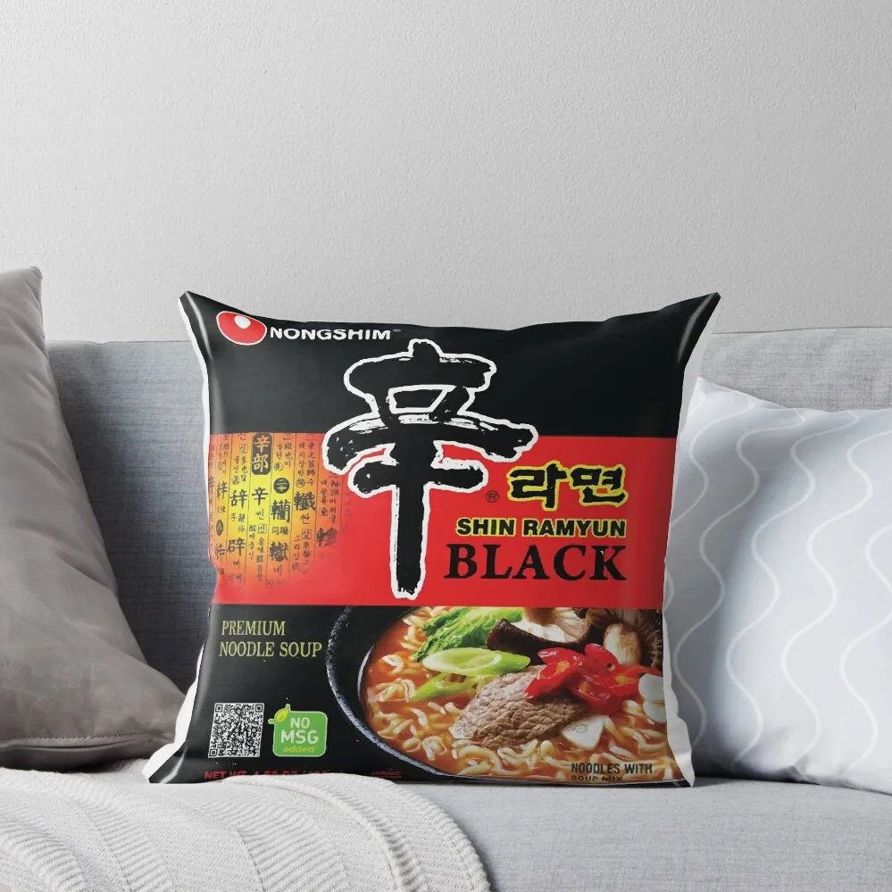 Shin Ramyun negro Ramen Nongshim ramen instantáneo cojines funda de cojín de sofá almohada