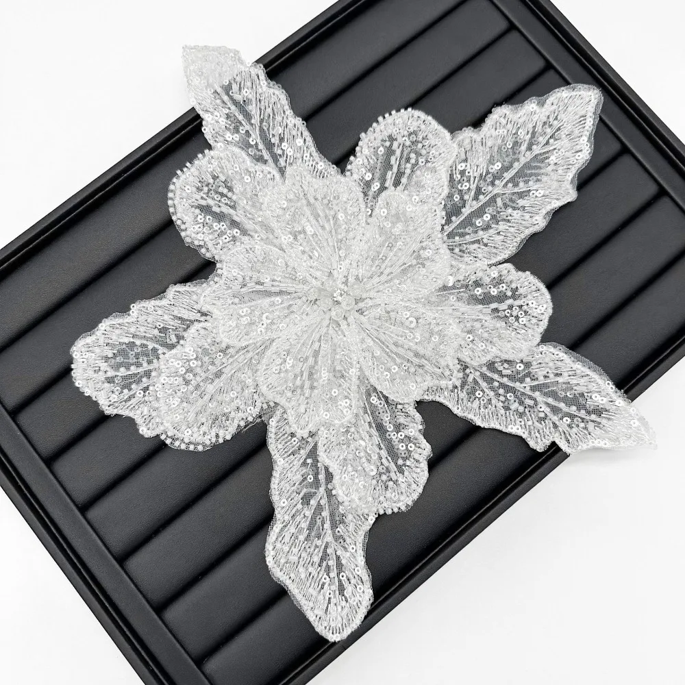 

Fashion Embroidery Chest Flower Women's Clothing Children's Clothing Dress Decoration Multi-layer Sequin Brooch Accessories