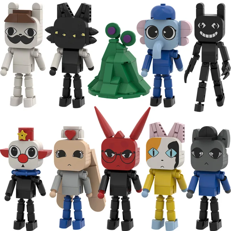 MOC Bricks Animal Hospital Series Horror Mutated Character Mini Plastic Dolls Action Figures Model Assembled Building Blocks Toy