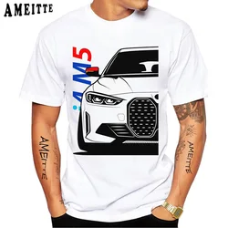 I4 M5 T Shirts New Summer Men Short Sleeve Drive The Classic Germany E34 M5 E30 E60 X5 Car T-Shirt Hip Hop Boy Casual White Tees