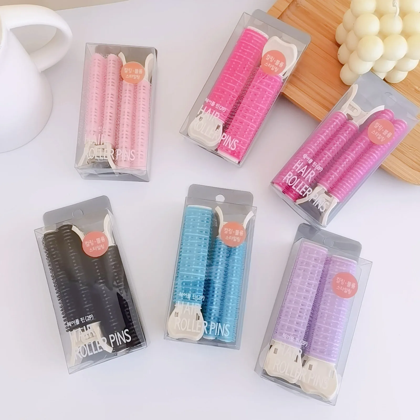 Jepit Rambut Berbulu Alami Rambut Keriting Plastik Akar Rambut Klip Berbulu Poni Jepit Rambut Aksesori Rambut Pin Rambut Biru Ungu