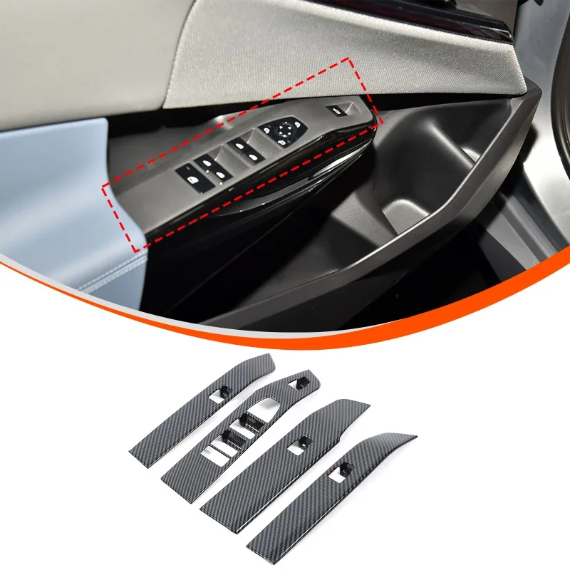 

ABS Carbon Fiber Window Regulator Frame Window Switch Trim for 2025+ BMW X3 G45 Car Interior Accessories