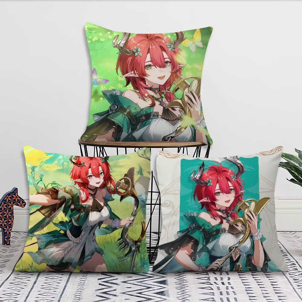 cushion cover Comfortable soft Pillow Case waves for Sofa Living game Room wuthering Home Ciaccona  Decor Protective Covers