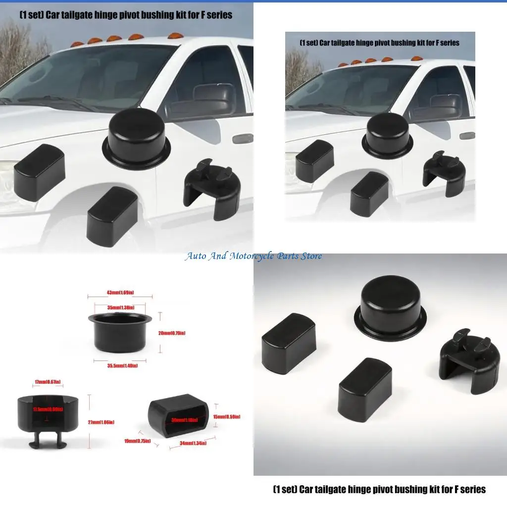 P9FD Extended Life Rear Door Rotation Bushings Set For Models Trucks