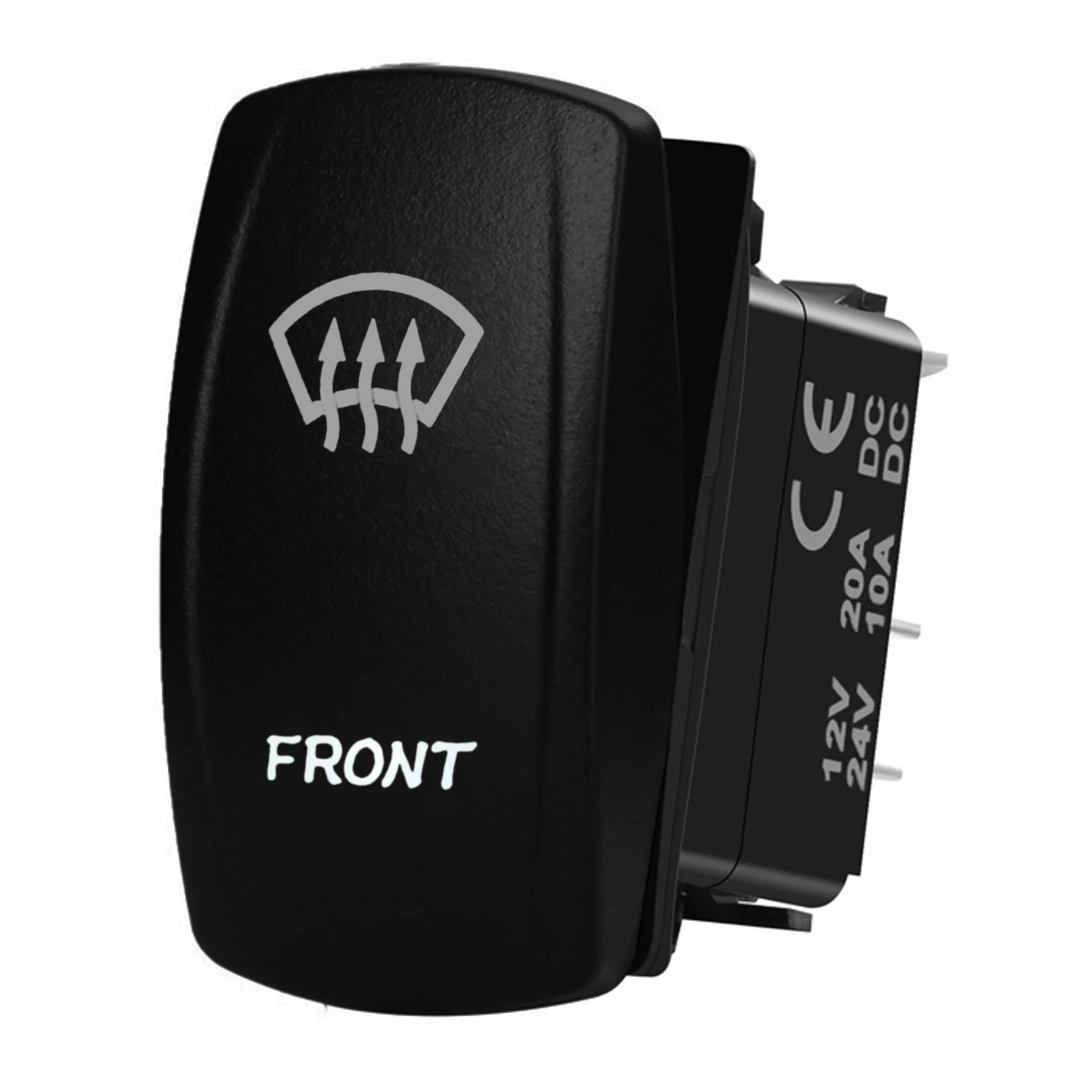 12V/24V Rocker Switch FRONT DEMIST Window Screen Defrogger Windshield Defrost Waterproof for Car ATV SUV OFF ROAD BOAT