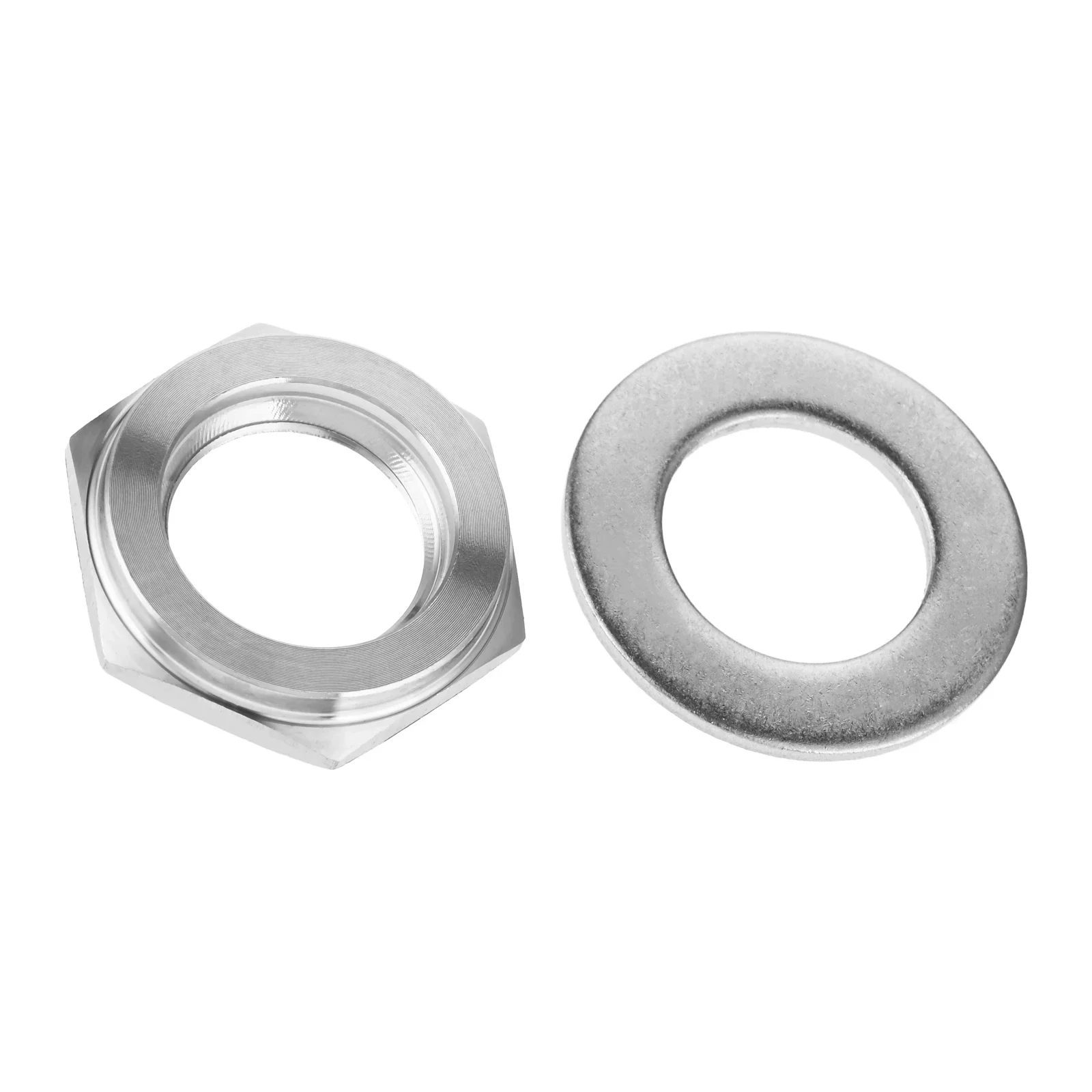 1/2 Inch NPT Stainless Steel Thermometer Nut Washer Installation Kit Replacement for Tel-Tru Barbecue Thermometer 2Pcs/set