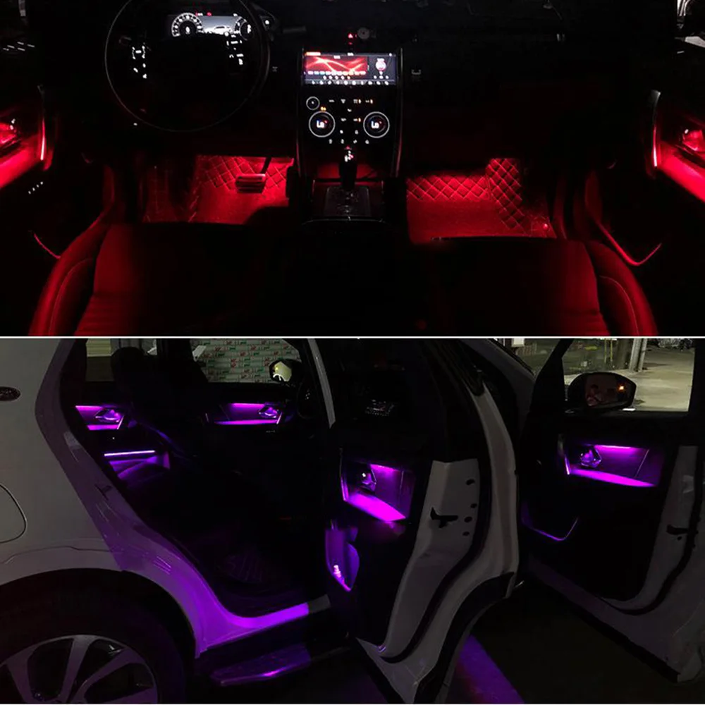 For discovery 5 2010-2021 Car Interior Atmosphere Light for Land Rover 64 color LED Interior Decorative Lamp car ambient light