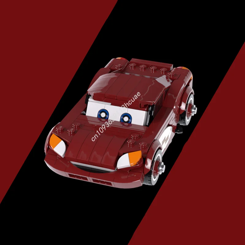 

346 шт., вдохновленный MOC, круизнь Маккуин, город, чемпионат, суперкар, модель строительных блоков, идея, кирпичные игрушки, сделай сам, образование, рождественские подарки