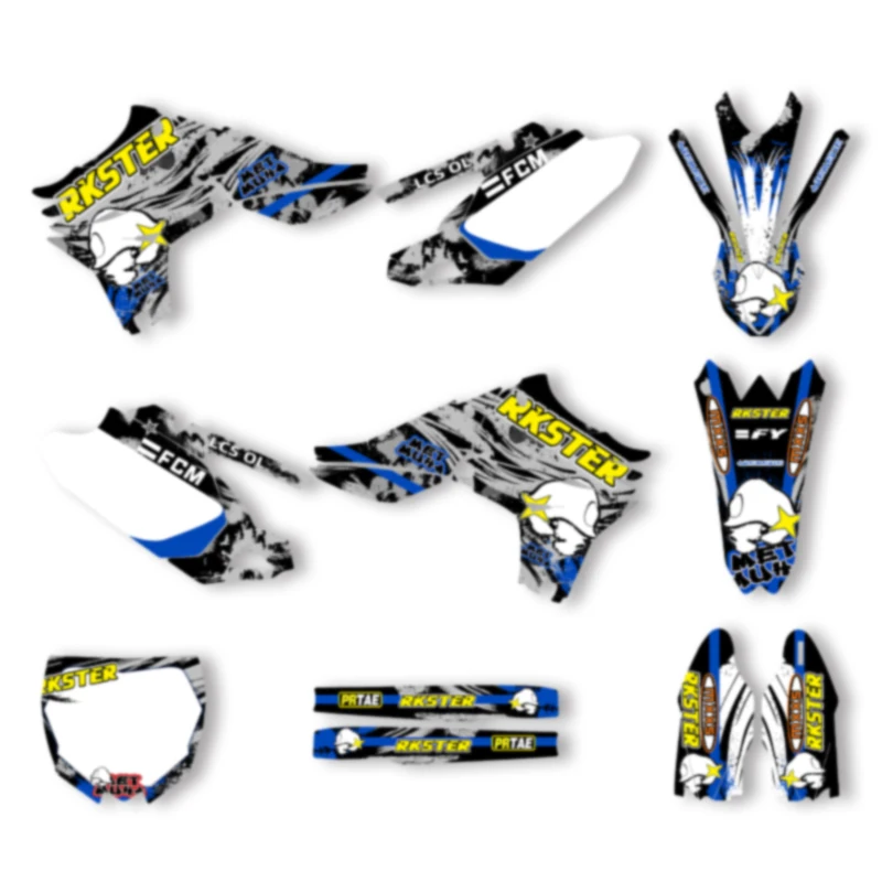 

SPACE пользовательская мотоциклетная графическая фоновая наклейка для YAMAHA YZF450 2010 2011 2012 2013, комплекты наклеек 012