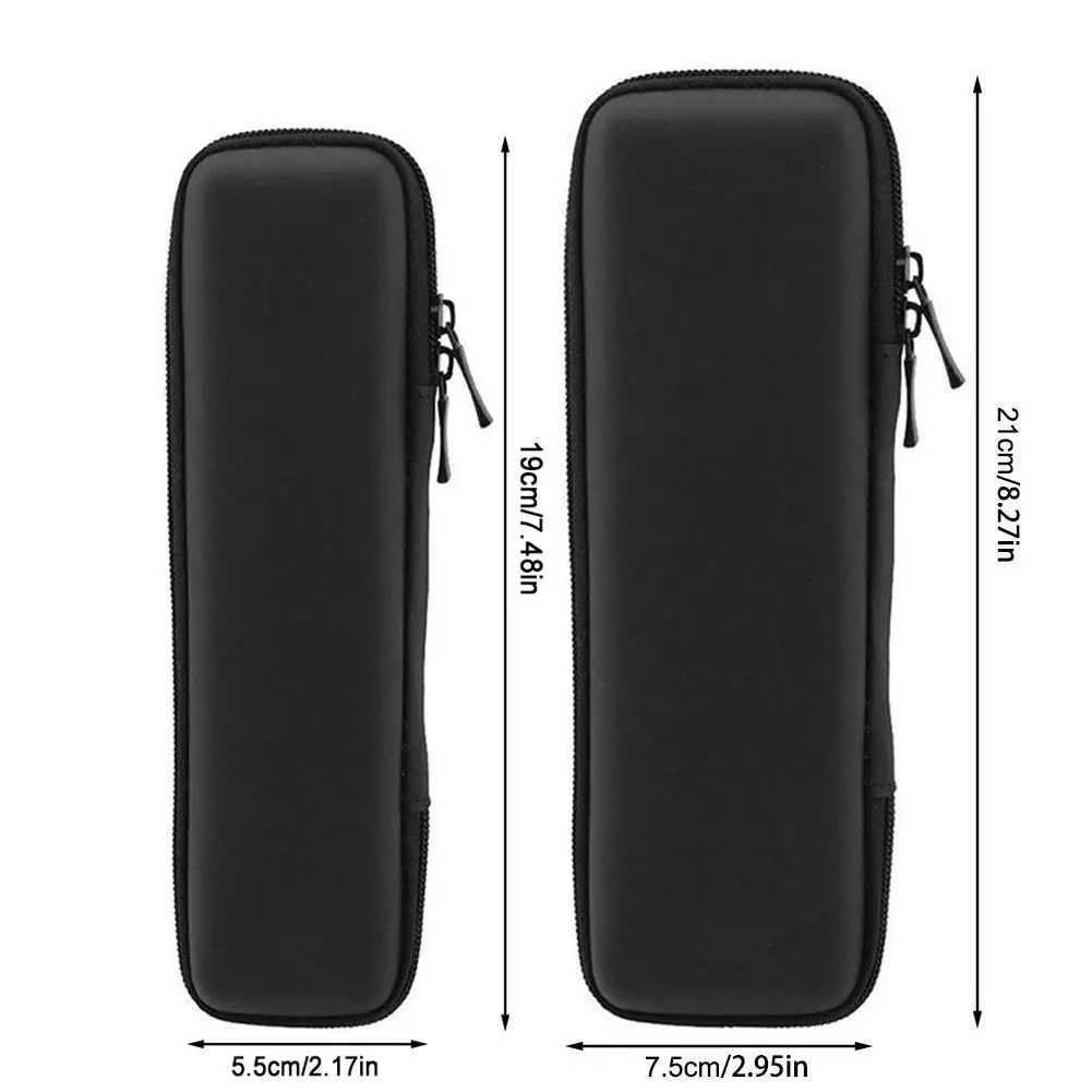 1PC Black EVA Hard Shell Pencil Case Protective Storage Case Carrying Box For Pen Earphone Pen Stylu Organize Case 21x7.5x2.8cm