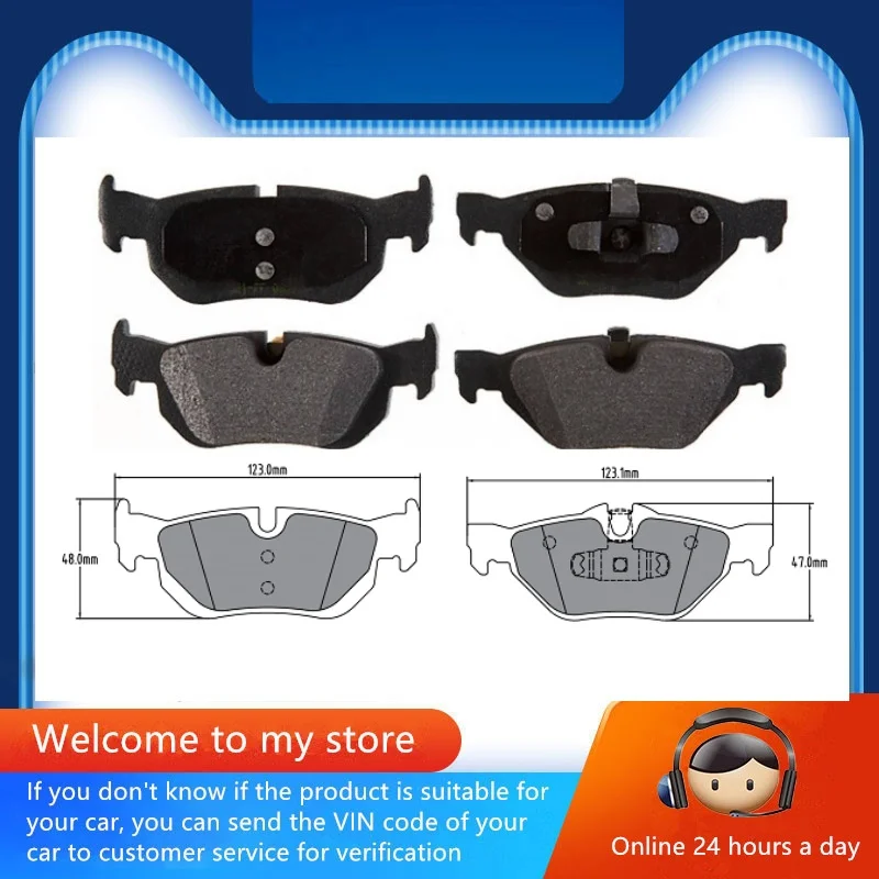 Rear Brake Pads-60014 For Bmw E90 E91 E92 3 Series / Auto Parts