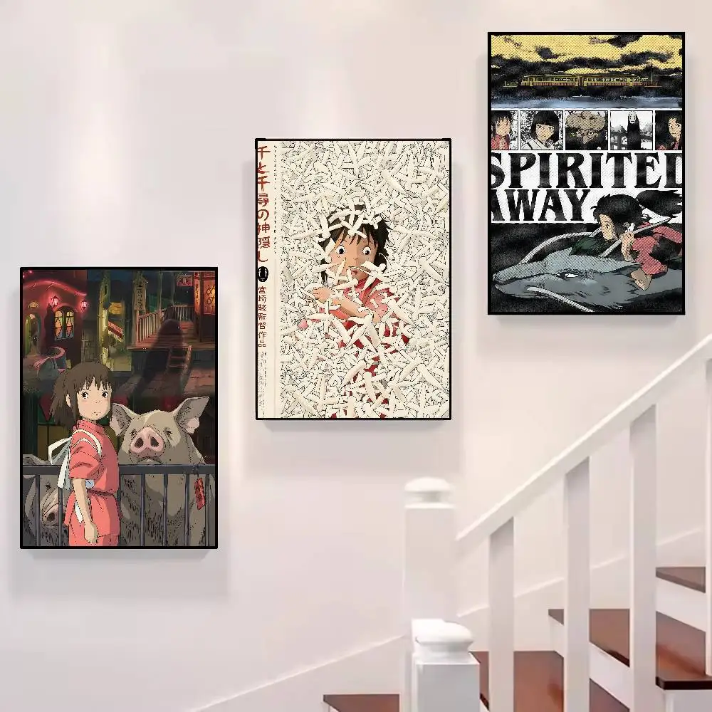 Gift Frameless Poster Personalized Gift For Lovers Customizable Home Decor Anime Spirited Away