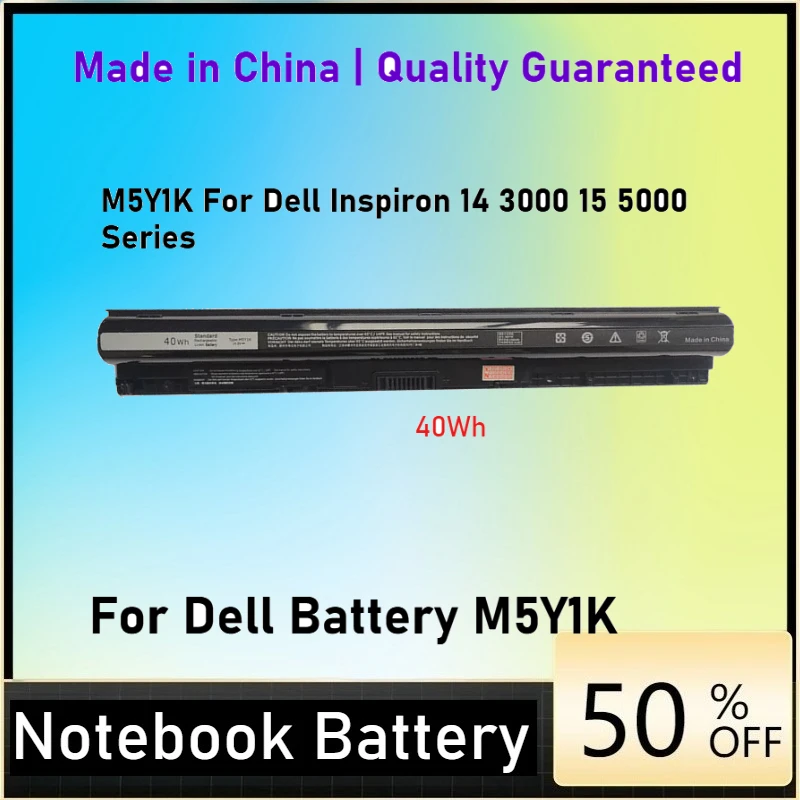 

40Wh M5Y1K Battery For Dell Inspiron 14 3000 3451 3452 3458 3551 3558 3567 15 5000 5555 5558 5559 5759 Vostro 3458 3558