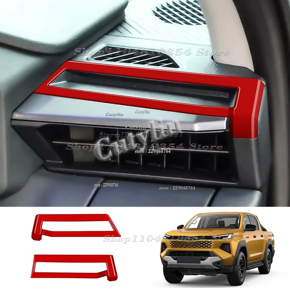 RHD for Toyota Hilux Travo 2026 2027 Interior Trim Window Lift Panel Gear Frame Steering Wheel Air Vent Outlet Trim Auto Styling