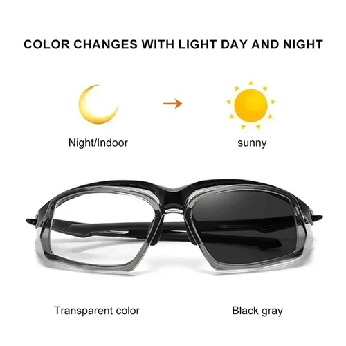 Imagen 2 del producto VICKY gafas de sol deportivas para correr para hombre, gafas de sol polarizadas TR90 para montañismo, viento y arena, gafas de seguridad graduadas personalizables