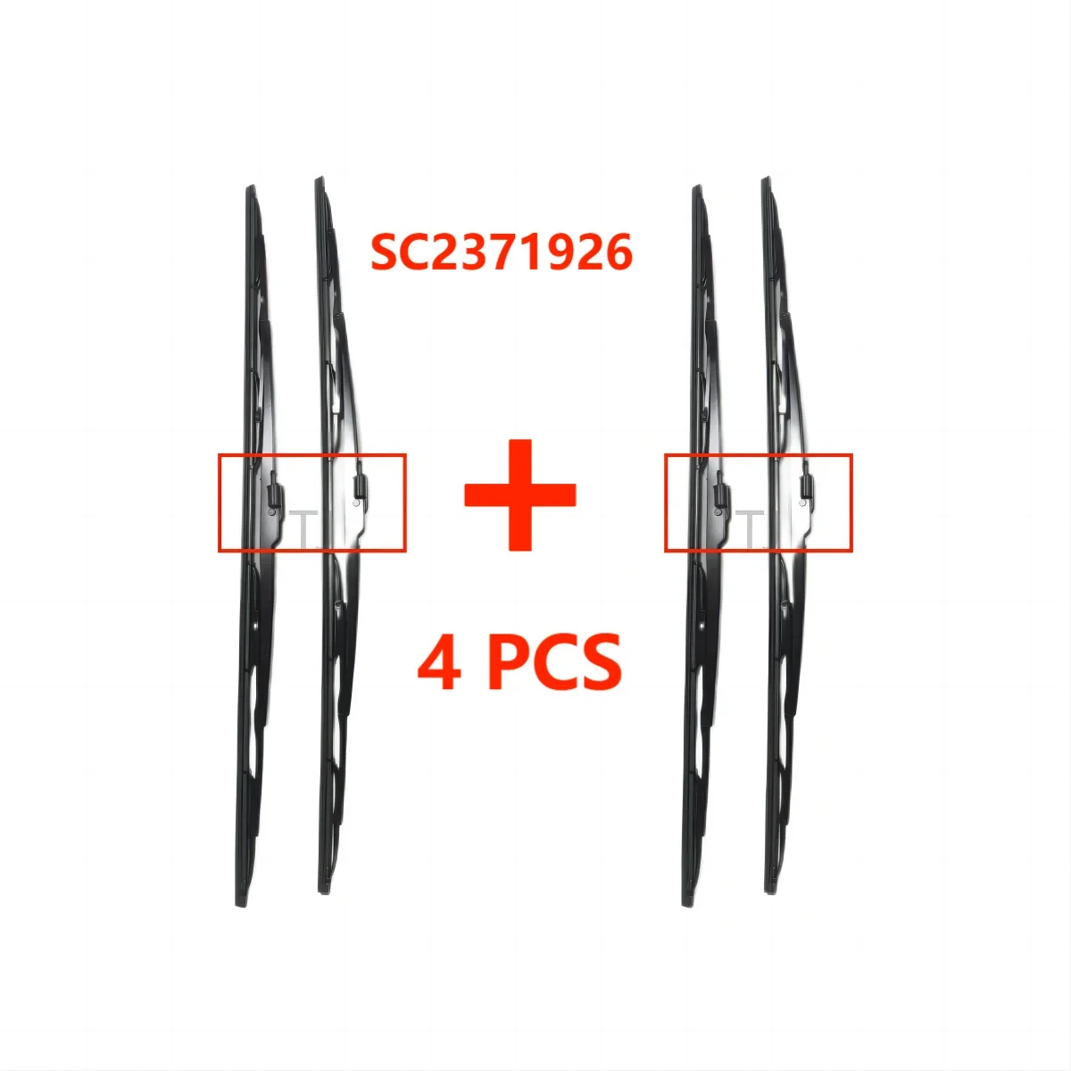 

4 PCS In Suitable for Scania Truck Wiper Slices With Short Nozzle OEM 2371926 2715133 2908940 2753171