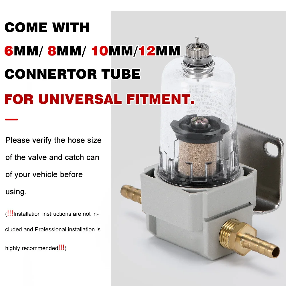 Air Oil Separator Oil Catch can Tank Engine Oil Filter out impurities Auto Accessories Universal PQY-OST01