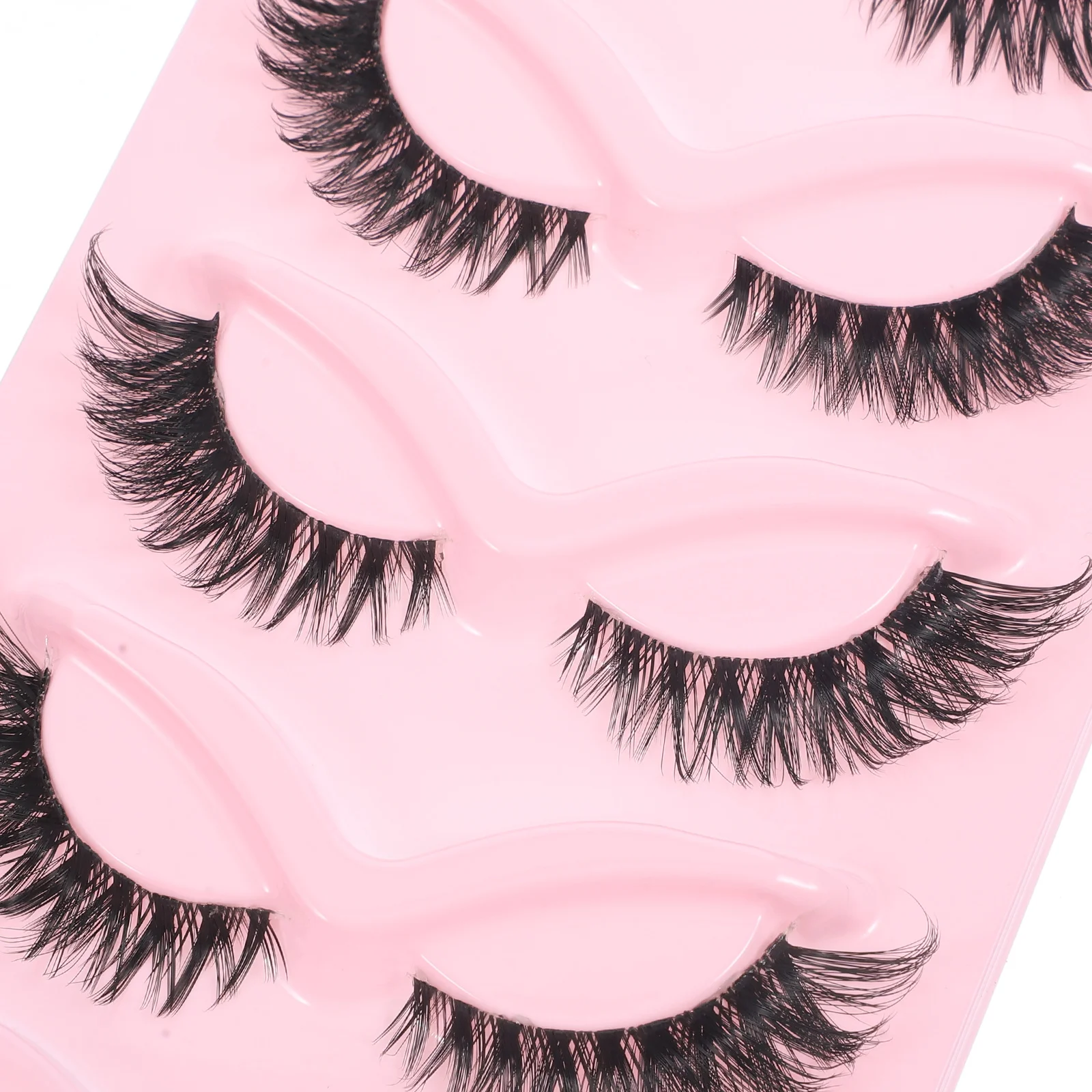 5 paia di ciglia finte in materiale morbido, ciglia artificiali, strisce di ciglia classiche per feste, uso quotidiano, ciglia sfuse