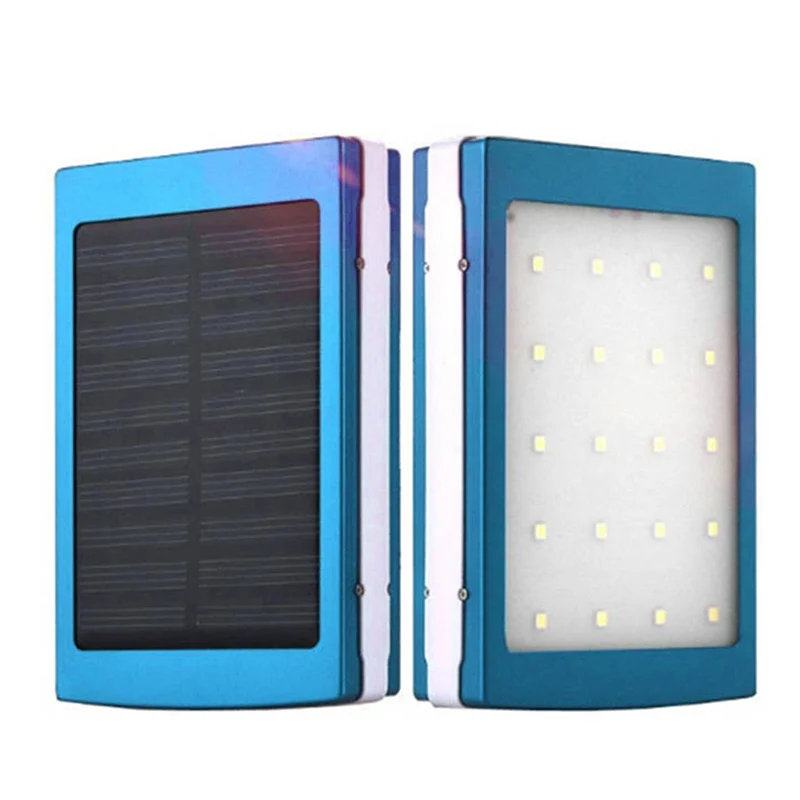 Solar Charger Power Bank Nesting Outdoor Waterproof External Battery for Camping Led Light Flashlight