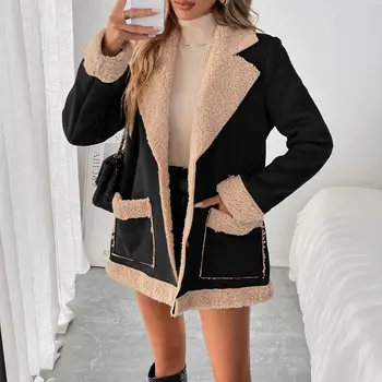 2025年冬季復古女式夾克外套,純色休閒寬鬆夾克,秋季女裝上衣 10 最佳銷售 女士冬季外套 - №7