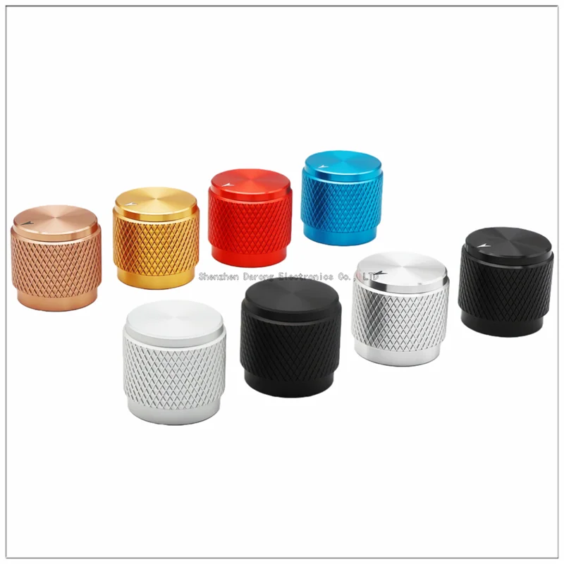 17×16MM aluminum solid core knob cap Potentiometer adjustment cap encoder switch cap Electronic instrument equipment knob cap